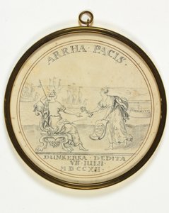 Ontwerp voor een medaille over de overgave van Duinkerken door John Croker