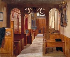 Interieur van Charterhouse Chapel, Londen, 1885