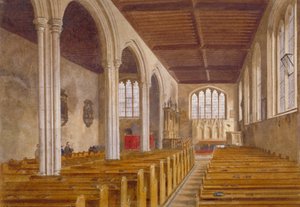 Interieur van de kapel van St. Peter ad Vincula, Tower of London, Stepney, Londen door John Crowther