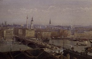 London Bridge met het Monument