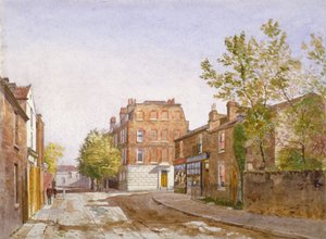 Uitzicht op Mawson House, Chiswick Lane, Chiswick, Londen