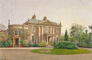 Uitzicht op de voorkant van Carroun House, South Lambeth Road, Lambeth, Londen, 1887
