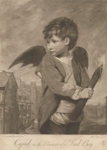 Cupido als een Lantaarnjongen