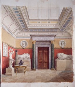 De Beeldengalerij, noordkant, ca. 1870 door John Dibblee Crace