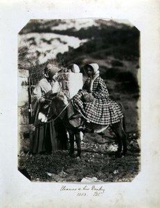 Eleanor en haar Ezel door John Dillwyn Llewelyn