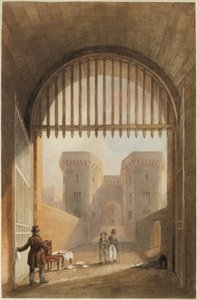 Poort van de gevangenis, Newcastle upon Tyne door John Dobson