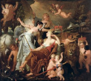Een late prinses die de glorie van Engeland personifieert en kroont