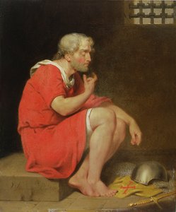 Robert (c.1054-1134) Hertog van Normandië in de gevangenis