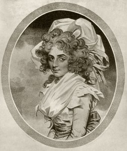 Sarah Siddons, gegraveerd door Peltro W. Tomkins, uit 