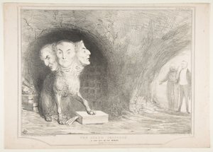 De staats Cerberus, een blad uit de Ænead, vrij vertaald door John Doyle