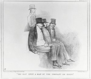 Je kunt een man kennen aan het gezelschap dat hij houdt, 1833 door John Doyle
