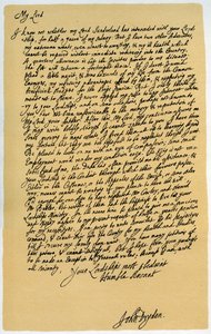 Brief van John Dryden aan Laurence Hyde, c1682-1683 door John Dryden