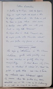 Schetsboek met 60 schetsen en illustraties, geschriften over tempera verf en kunstenaars waaronder Botticelli