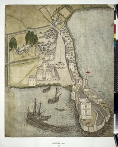 Plan van Carrickfergus (Co. Antrim) 1612