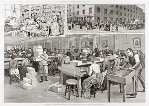 Scènes van sigarettenproductie, 1887