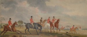 De Quorn Jacht: De Kunstenaar en zijn Vrienden Vertrekken door John E. Ferneley
