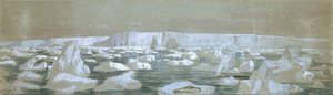 Deel van de Zuidpoolbarrière, 2 februari 1841 door John Edward Davis