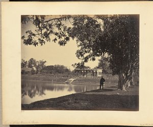 Uitzicht in Rajah Ghosauls Tuin