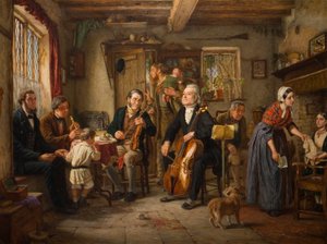 Een Philharmonische Repetitie in een Boerderij, 1860