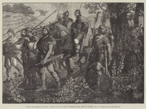 Mannen van Kent marcheren voor het leger van Harold door John Evan Hodgson