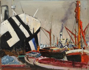 London Docks, eind 19e tot midden 20e eeuw door John Everett