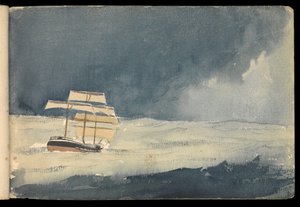 Zeegezicht, schetsboek