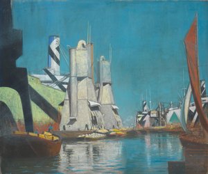 De graan dokken tijdens de Eerste Wereldoorlog door John Everett