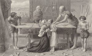 Christus in het huis van zijn ouders door John Everett Millais