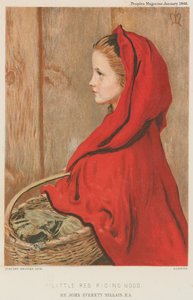 Roodkapje door John Everett Millais