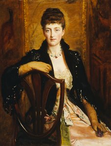 Portret van Alice Sophia Caroline Stuart Wortley, de dochter van de kunstenaar, 1887