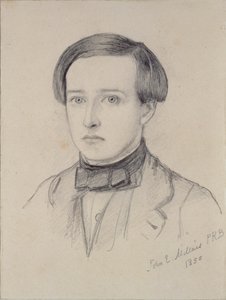 Portret van Charles Allston Collins, 1850 door John Everett Millais