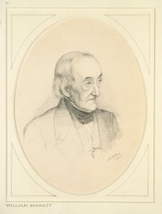 Portret van William Bennett, 1850 door John Everett Millais