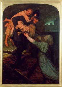 De redding door John Everett Millais