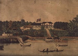 Eerste Government House, Sydney, c.1807 door John Eyre