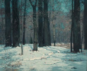 Bos in de winter door John F. Carlson