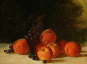 Stilleven met Druiven en Perziken, c.1845
