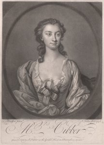 Mevrouw Cibber door John Faber the younger