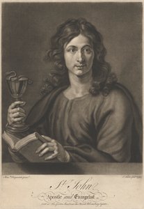 St. Johannes, Apostel en Evangelist door John Faber the younger