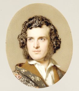 Zelfportret, ca. 1850 door John Faed