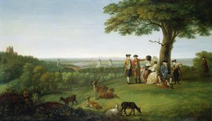 One Tree Hill, Greenwich, met Londen in de verte, 1779