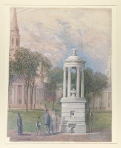 Bennett Fontein op New Haven Green door John Ferguson Weir