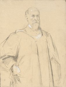 Rechter Wayland, studie voor een schilderij op Yale door John Ferguson Weir
