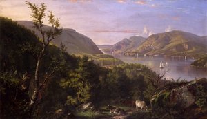 Uitzicht op de Hooglanden vanaf West Point, 1862 door John Ferguson Weir