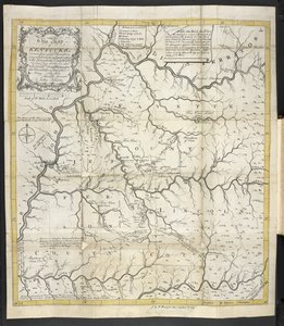 Een kaart van Kentucky, in The Discovery, Settlement and present State of Kentucke door John Filson