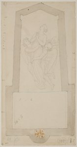 Een Vertrokken Geest opgeheven door Twee Engelen door John Flaxman
