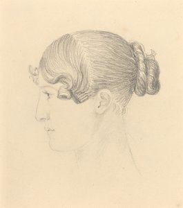 Hoofd van een vrouw (Theresa Turner?) door John Flaxman