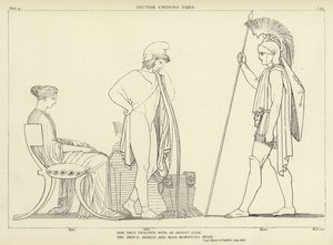 Hector berispt Paris door John Flaxman