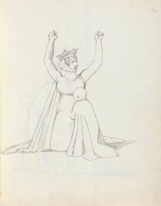 Mevrouw Siddons als Constance door John Flaxman
