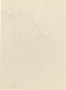 Rennende figuren met opgeheven armen door John Flaxman