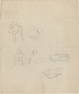 Blad van Figurenstudies